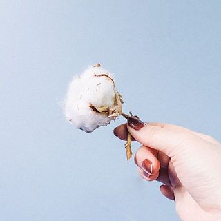 コットンは短いパーツをお届けします。茎が短くて刺しづらい場合はお手持ちのワイヤーに引っ掛けたり、ボンド、グルーガンなどで固定してください。